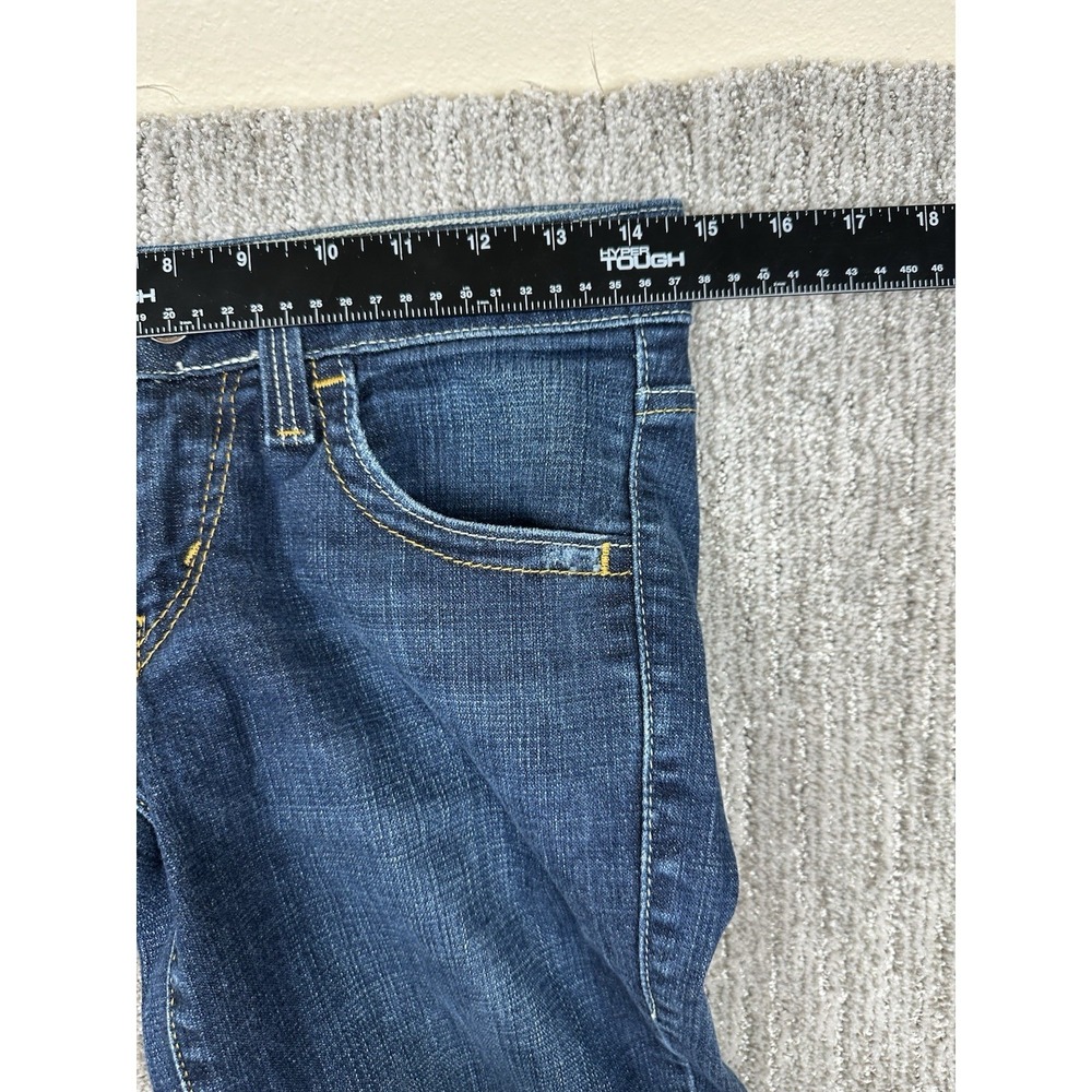 Levi's 524 Women's Too Superlow Flare Blue Jeans - Size 3 Medium (29x31.5) - Picture 7 of 11